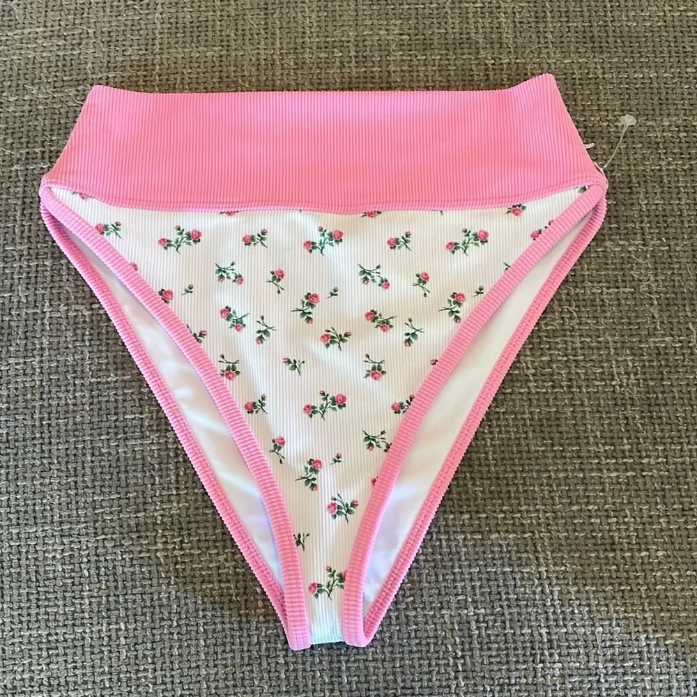 NWT BEACH RIOT Emmy High-Waisted Bikini Bottoms! - Picture 4 of 8
